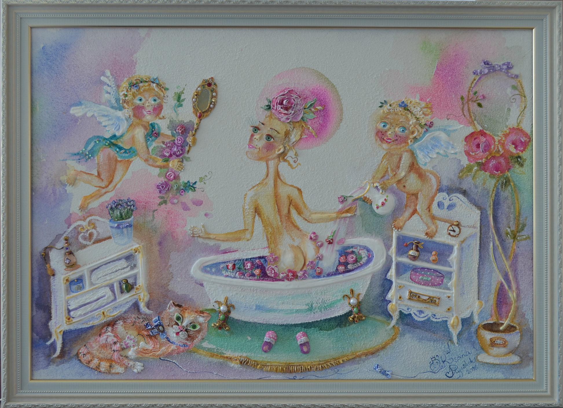 Розовое купание